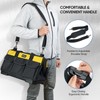TICONN Tool Bag with Multi-Pockets Wide Mouth Tool Tote with