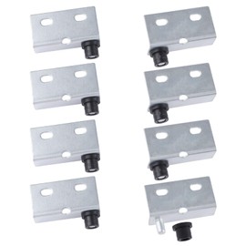 UFURMATE Pivot Hinge Clamps, 4 Sets Concealed Shaft Cabinet Door Hinge Cabinet Iron Hinges with Pin for Free-Swinging Wood Door (Galvanized)