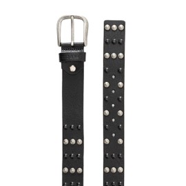 Redbridge Men's Genuine Leather Belt with Rivets, black