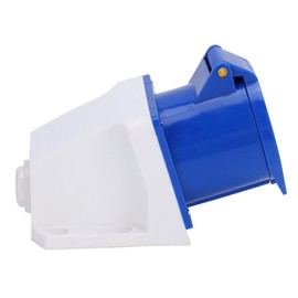 Single‑Phase Industrial Power Socket, 3‑Pin 1‑Phase Industrial Power Socket 32A 220‑250V Explosion‑Proof Open Installation ABS Socket, Power Strips