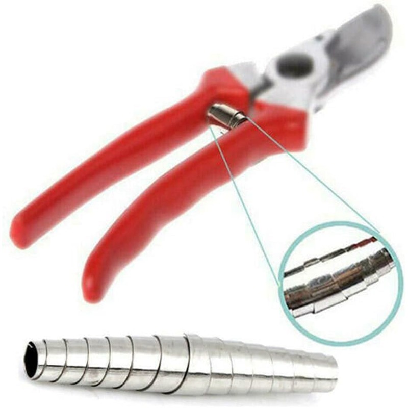 6Pcs Silver Replacement Volute Spring Stainless Steel Pruner Replacement Spring,