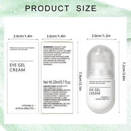 Eye Cream 20 ml, Anti-Dark Circles Cream, Eye Care, Anti-Wrinkle, Dark Circles Removal and Swelling, Anti-Ageing Eye Cream for the Face, Eye Cream Anti-Ageing, Eye Care for Men and Women