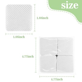 1200 Lint Free Nail Wipes - White Acetone Nail Polish Remover Wipes Lint Free Nail Wipes Pads Gel Nails No Lint Nail Glue Wipes Eyelash Extensions Toallitas Para Uñas Sin Pelusa Nail Supplies