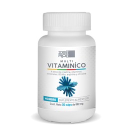 Multivitamínico para Hombre ZeroNovo® 30 cápsulas a base de Creatina, vitaminas, minerales y BCAAS