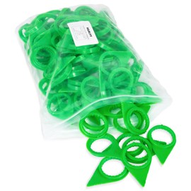 HQALTY 100PCS Loose Lug Nut Indicators for 32mm/33mm/34mm Nuts Wheel Check Indicators for Semi Trucks, High Visibility Green