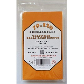 docsmagic.de card board game, sleeves, clear, premium - standard Euro US small mini magnum tarot, 1 Pack