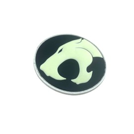 Thundercats Emblem PVC Velcro Emblem Badge Patch (Black Glow in the Dark)