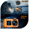 SPUNALP UHD 8K Underwater Camera, 70MP 33FT WiFi Waterproof Digital