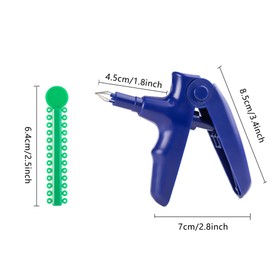 Dental Orthodontic Ligature Ties and Orthodontic Ligature Gun Tools Teeth Orthodontic Ligature Ring Rubber Bands Multi-Color(1040 Pcs/Bag)