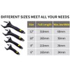 Sharp-tec Adjustable Spanner Set, Wide Jaw Opening Adjustable Wrench, Heavy-Duty
