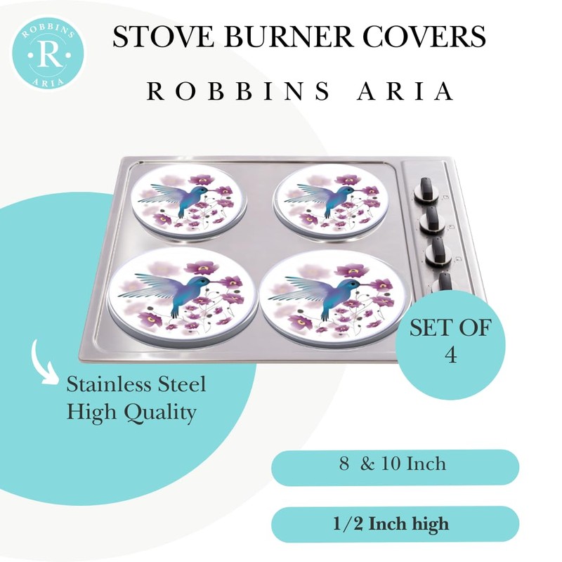 Electric Stove Burner Covers – Protect Stovetop – Set of