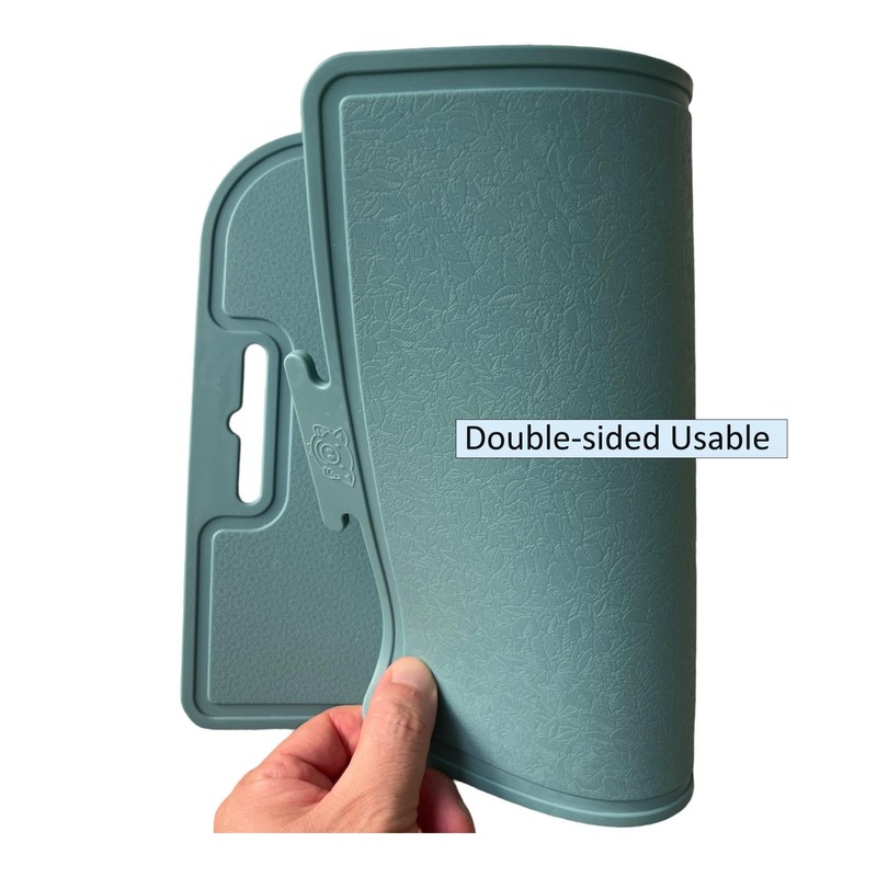 cozymomdeco Korean Made Thick Silicone Double-Sided Usable Cutting Board 14.3"
