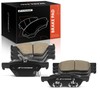 A-Premium Front and Rear Ceramic Disc Brake Pads Set Compatible