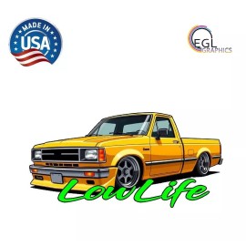 EGL Graphics Lowlife Minitruck Decal Sticker , Air ride Bagged Low Life rider Slammed Truck