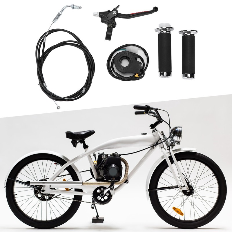 Throttle Clutch Handle Kit Waterproof Ergonomic Replacement for 49cc 60cc