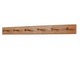Solid Cherry Shaker Peg Racks (Cherry, 35" x 3.5" with 6 pegs)