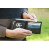 Stealth Mode Black Leather Bifold Wallet for Men With ID