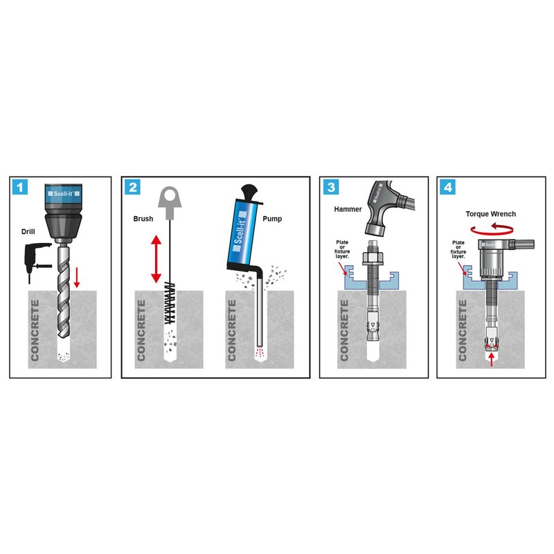 AHC K-ZYTB12100B5 M12 x 100 mm Through Bolts - Zinc