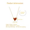 UniLogue Preference Exquisite Design Dainty Red Heart Choker Chain for
