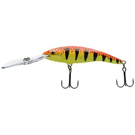 Rapala - Deep Tail Dancer Angelköder - Angelzubehör aus Balsaholz - Stabile Tauchschaufel - Süßwasser Spinnköder - Lauftiefe 6m - Fischköder 9cm, 13g - Hergestellt in Estland - Flash Perch