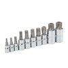 10PCS Triple Square Spline Bit Socket Set Low Wear Accurate