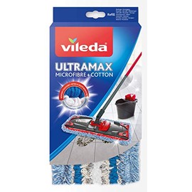 Vileda - Micro & Cotton Flat Broom Cover - Ultramax - Pack of 2