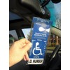 Mirortag Silver plus 2 Hooks by JL Safety- Handicap Tag