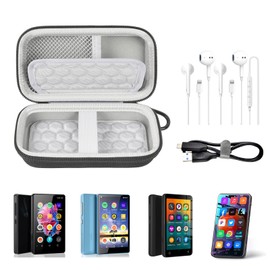 MP3 Player Cases & Covers for Luoran/for innioasis/for TIMMKOO/for MYMAHDI 4 Inch Full Screen Touch Music Player, Mp4 Player for Kids Holder Box for Earphone, USB Cable and Accessories (Bag Only)