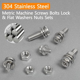 AvrestYPT 584-Piece Stainless Steel Nut and Bolt Assortment Kit, M2 M2.5 M3 M4 M5 Metric Machine Screws Set, Multipurpose Hardware for DIY Projects, Electronics Repair, Home Improvements and Crafts