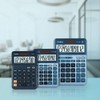 Casio Tischrechner MS-8E, 8-stellig, Währungsumrechnung, Gummifüße, Schnellkorrekturtaste, Solar-/Batteriebetrieb, silber