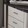 MFYS 6 Pack Walnut Wood Drawer Pulls Handes Rustic Cabinet