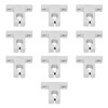 10 Pcs Linear Motion Rail Guide Support Aluminum Alloy High