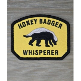 HONEY BADGER WHISPERER MILITARY ARMY TACTICAL FULL COLOR HOOK MORALE PATCH