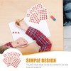 Ciieeo 12 Sheets Triangle Map Marker Stickers, Red Adhesive Stickers