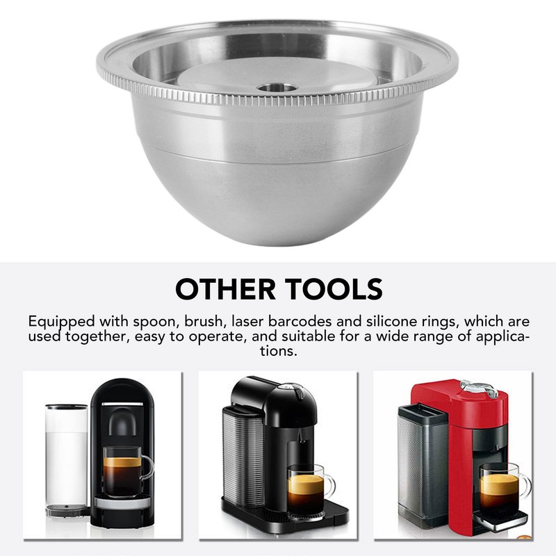Reusable Coffee Capsule Filter Stainless Steel Refillable Coffee Machine Pod