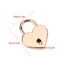 Hilitand 2 x Rose Gold Heart Shaped Padlock with Key