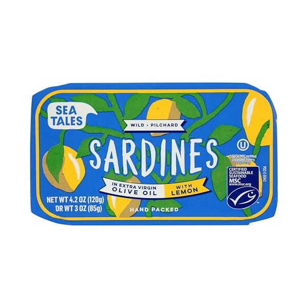 Sea Tales Sardines With Lemon in Olive Oil, 120 GR