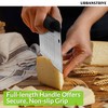 Urbanstrive Bench Scraper for Baking, Stainless Steel Dough Cutter and