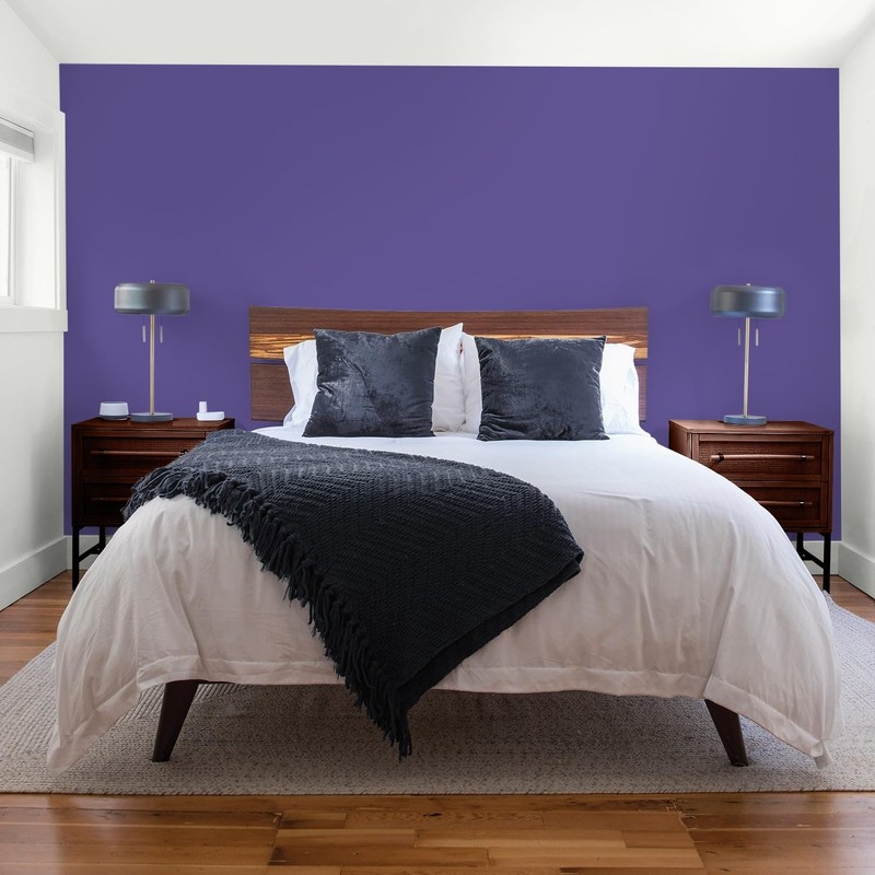 Glidden Total Interior Wall Paint & Primer All-in-One, Eggplant/Purple, Flat,