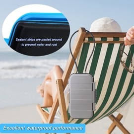 NBYT portable safe, money box, beach safe, beach valuables safe, code changeable, detachable wire rope, waterproof and anti-theft, used in hotels, sports venues, travel and vacation