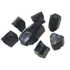 COHEALI 100g Bag of Natural Black Tourmaline Crystal Rough Stone Gemstone Specimen Original Mineral Radiation Shield Wellness