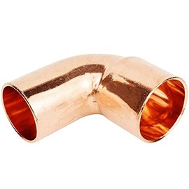 EZ-FLUID Plumbing 1-1/4" Copper Street 90 Degree Elbow Short Turn LF,Pressure Copper Fittings With FTG x Sweat Solder Copper Pipe Connection For Residential,Commercial.(1)