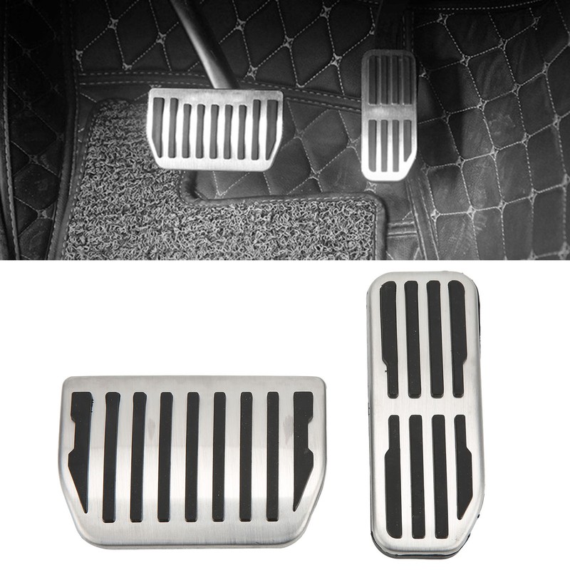 2pcs Car Accelerator Gas Brake Pedal Foot Rest Plate Cover