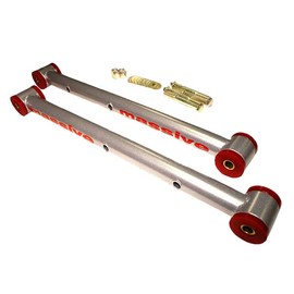 6 COLOR Choices SILVER Made in USA Lower Control Arms Rear Compatible with 78-88 GM G-Body Metric Monte Carlo Malibu Cutlass El Camino Caballero LeMans Grand Prix GNX Regal Century COMPETITION SERIES
