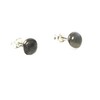 Art Gecko Sterling Silver Labradorite Round Stud Earrings 7mm, Sterling