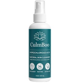 CulmBoo, Hypochlorous Acid Spray for Face & Skin - Acne Prone Skin, Eczema, Natural Tattoo Aftercare, Piercing Aftercare Spray, Eye Lash Cleanser, Face Mist Toner, Wound Care Cleanser, HOCl
