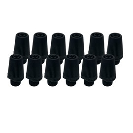 HALOTEC Pack of 12 Cable Glands | Colour Black | Cable Attachment for Lamp Holders | Protection and Safety | Italian Manufacture