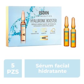 Isdinceutics Hyaluronic Booster Ampolletas, Para Todo Tipo de Piel, 5 × 2ml