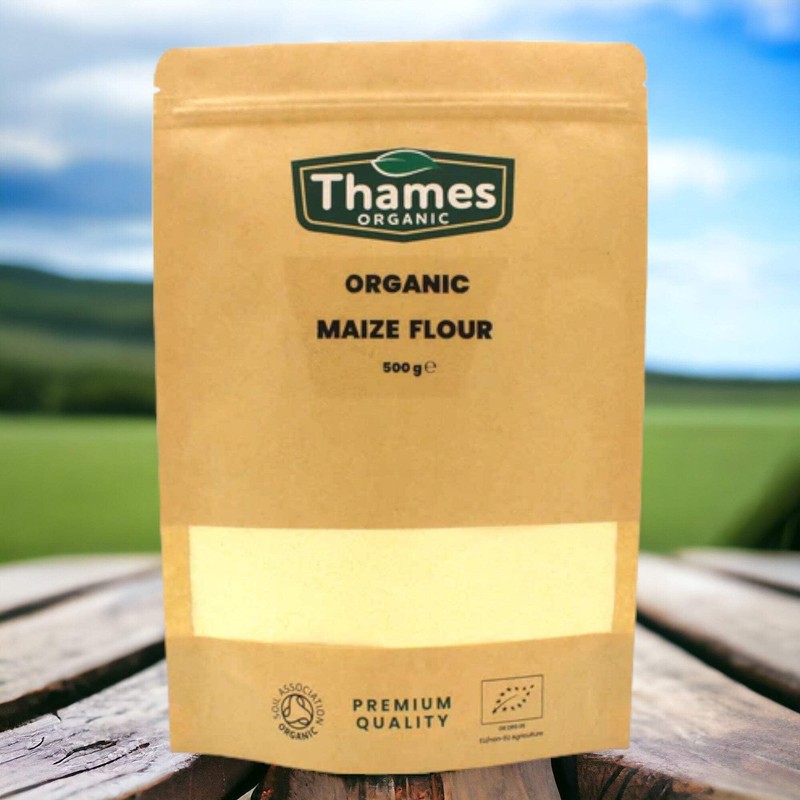 Organic Maize Flour 500g - 100% Pure & Natural Flour