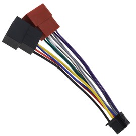 Be In Your Mind Car Radio Wiring Harness Connector Adapter 16-Pin Connector to 8-Pin Mini ISO Male Cable Compatible with New Sony